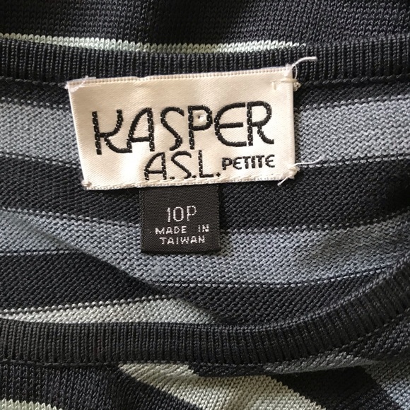 Kasper Silk Striped Beautiful 10 Petite - Picture 7 of 7